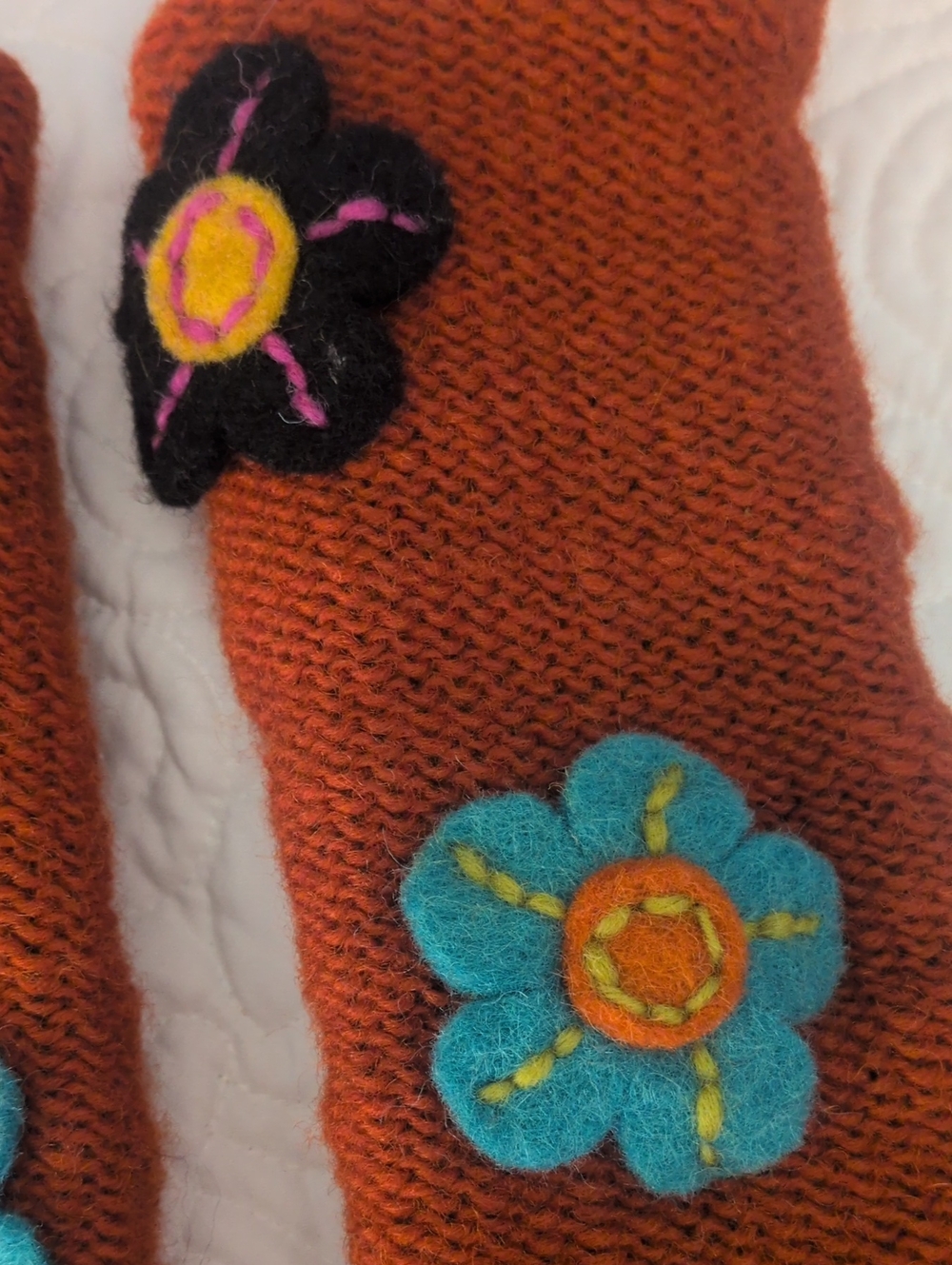 Fleece Lined Fingerless Gloves - Picture 2 of 9